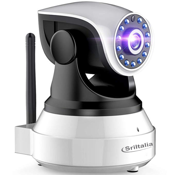 "Wireless Wifi IP Camera with 3 Megapixel Resolution and SD Card Support for Home Surveillance - SriHome SP017-S"