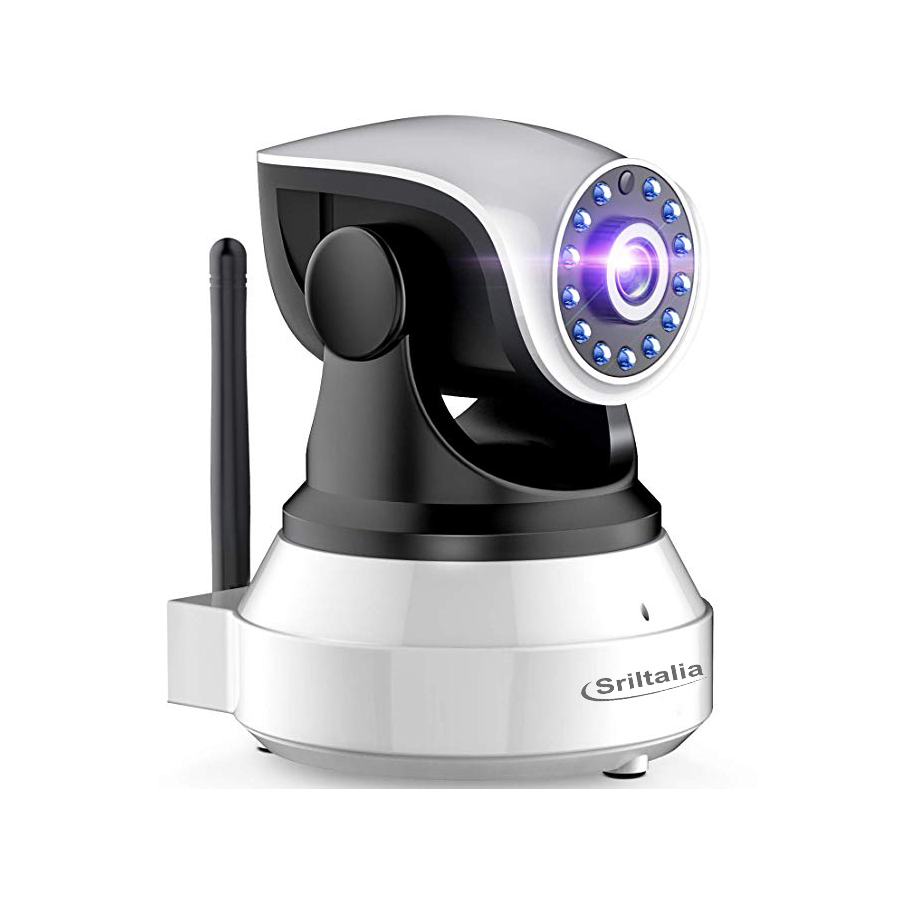 "Wireless Wifi IP Camera with 3 Megapixel Resolution and SD Card Support for Home Surveillance - SriHome SP017-S"