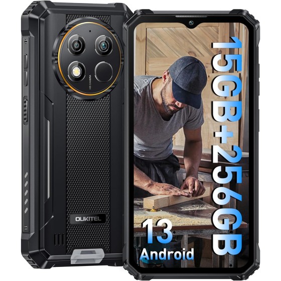 Oukitel WP28 6.52-Inch 10600mAh Battery Android 13 Rugged Phone (8+256GB NFC)