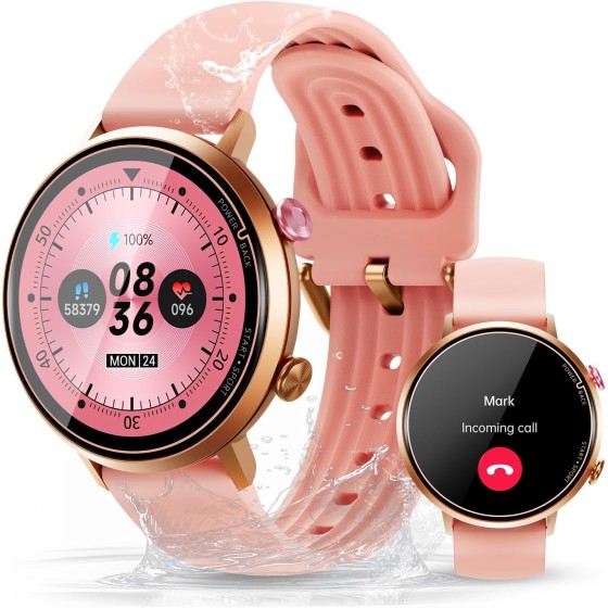 OUKITEL BT60: Slim & Stylish Smartwatch for Women PINK