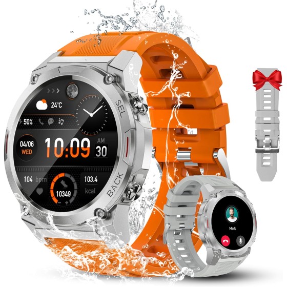 Oukitel BT50 Rugged Military SmartWatch ARANCE/WHITE