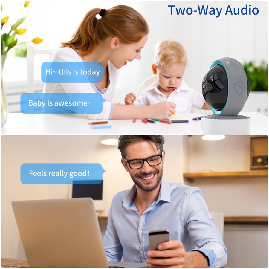"OBA-TY50 5MP Camera with Auto Tracking, Two-way Audio, Night Vision, and Compatibility with Alexa, Google, Smart Surveillance"