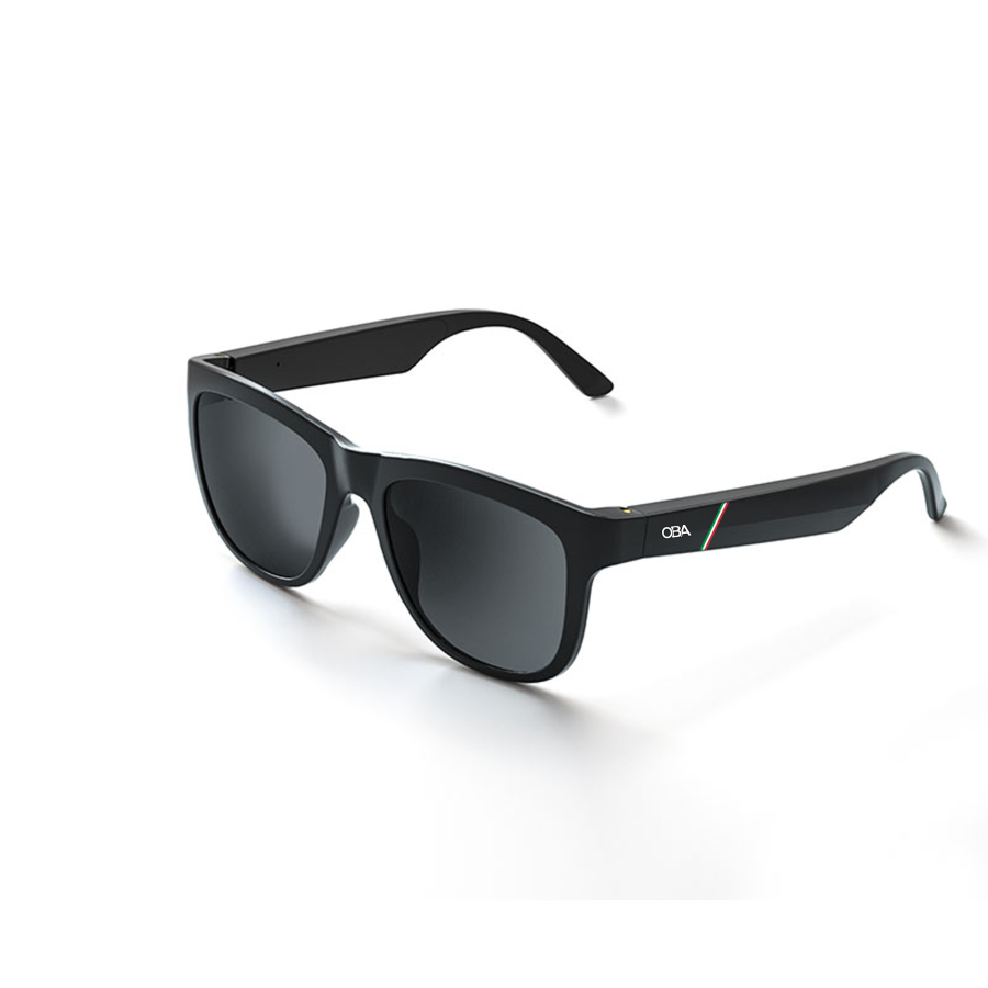 Experience Wireless Audio with Unisex OBA-F11 Smart Bluetooth Sunglasses:  Polarized, with Integrated Speaker and Microphone