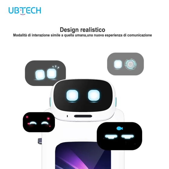 Robot cameriere UBTECH GiroBOT-L100: AI, Wi-Fi,4G, batteria a lunga durata, facile da usare Display pubblicitario