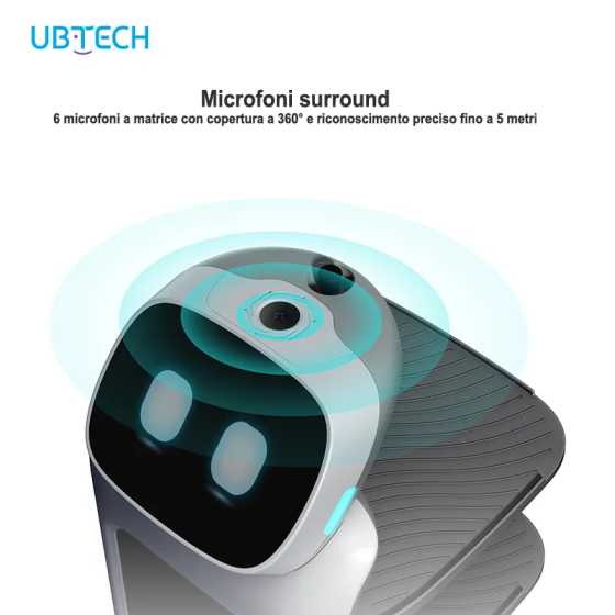 Robot cameriere UBTECH GiroBOT-L100: AI, Wi-Fi,4G, batteria a lunga durata, facile da usare Display pubblicitario