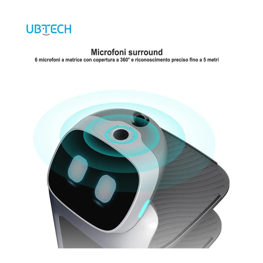 Robot cameriere UBTECH GiroBOT-L100: AI, Wi-Fi,4G, batteria a lunga durata, facile da usare Display pubblicitario