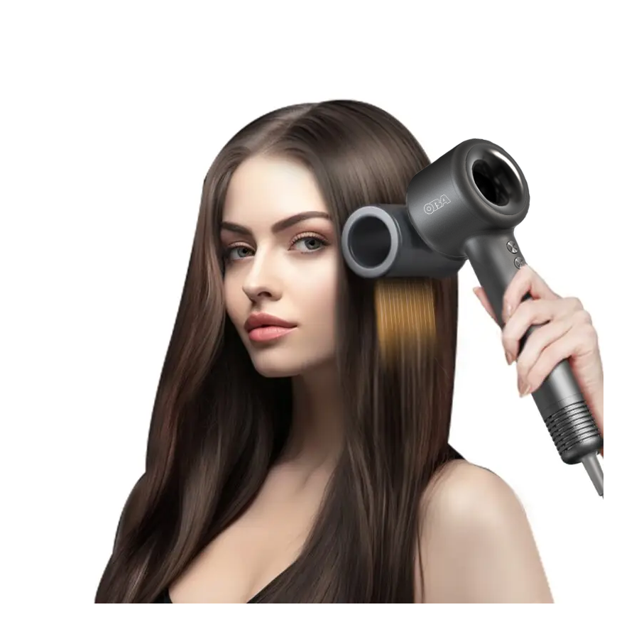 OBA-HY01PRO Hair Dryer:KIT 3IN1 Perfect Blow Dry, Healthy Hair - 500 Million Negative Ions, 120,000 RPM, 75 m/s, 54 dB