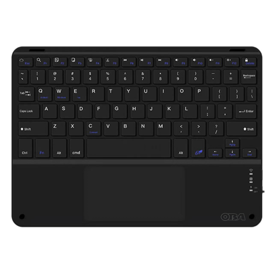 OBA Tastiera Bluetooth 5.0, 108 Tasti, Compatibile con PC/MAC/iPad/iPhone, Batteria 40 Ore, Nero fino a 11 pollici
