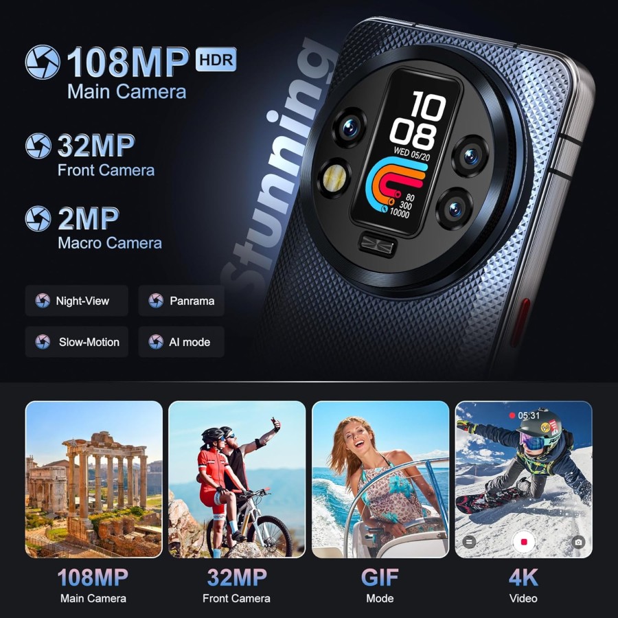 Oukitel WP200 Pro: World's First Phone with Detachable Earbud/Smartwatch, AI, 5G, 8800mAh Battery, Android 15, 24GB+1TB NFC