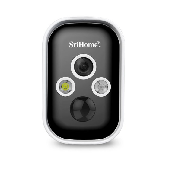 "Wireless Rechargeable WiFi Kit with 3MP PIR Sensor, MicroSD Support & Bidirectional Audio - SriHome SH033"