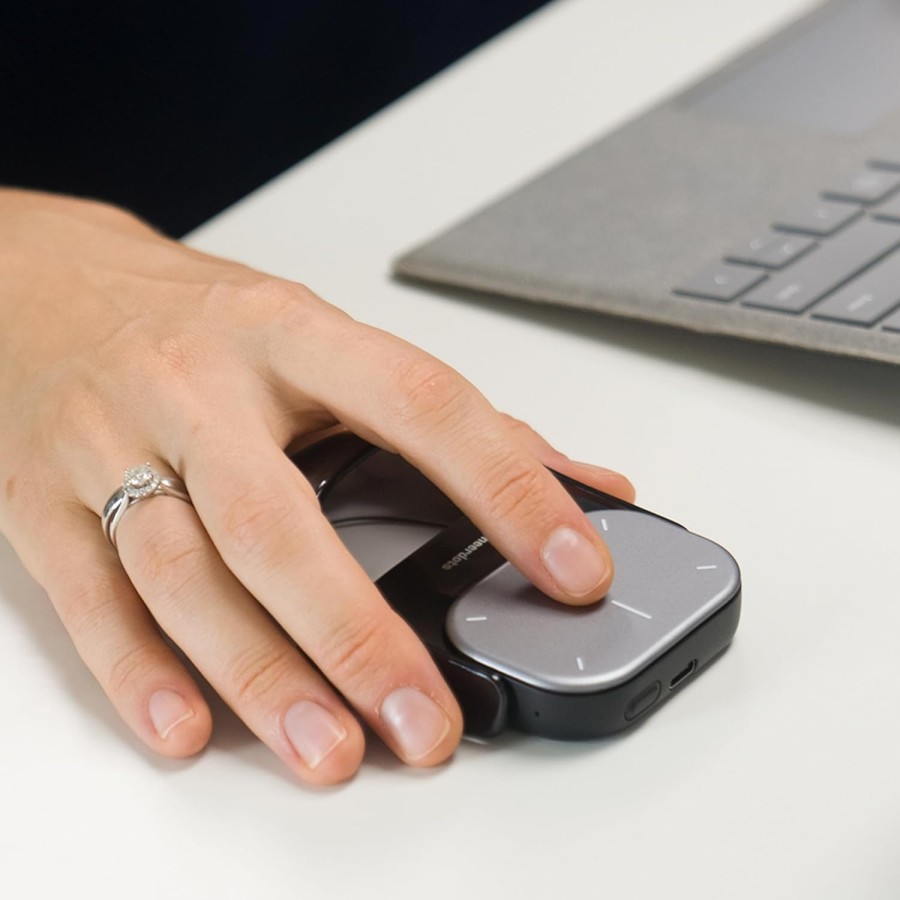 Cheerdots Mouse Wireless 2-in-1,Rimovibile con Puntatore Laser,Touchpad,Presentatore per Conferenze,Compatibile PC/Mac/Portatile
