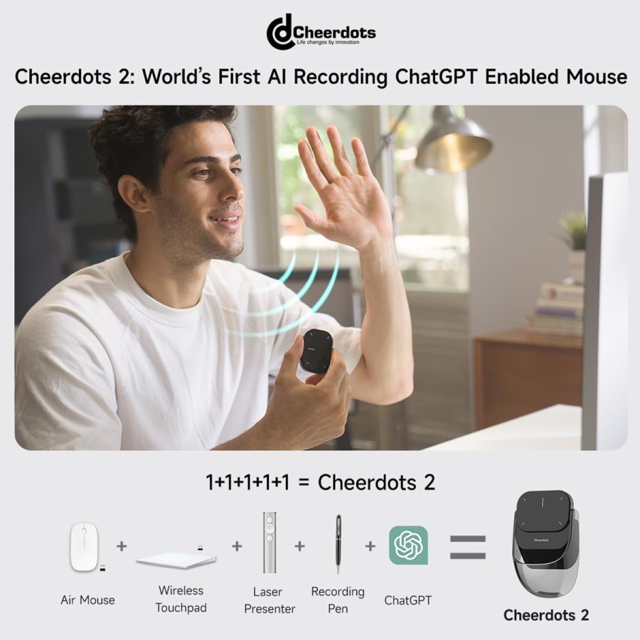 CHEERDOTS 2 PRO AI Wireless Mouse: Il Tuo Strumento Definitivo per la Produttività