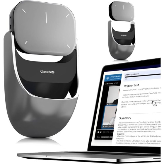 CHEERDOTS 2 PRO AI Wireless Mouse: Your Ultimate All-in-One Productivity Tool