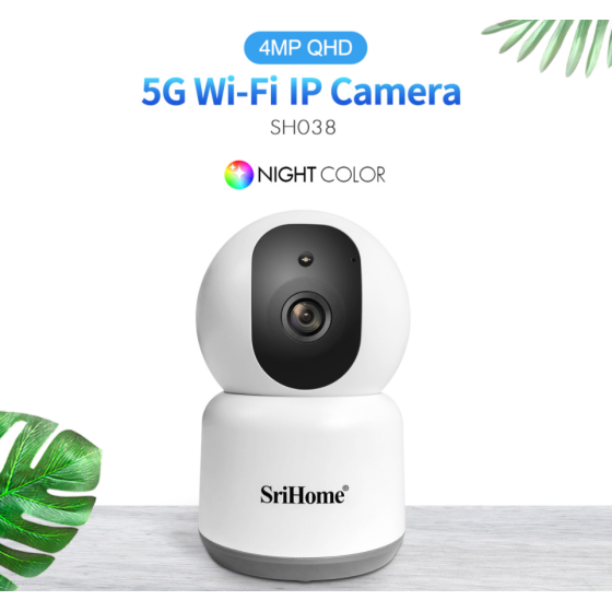 SH038 "Experience High Definition Surveillance with SH038 5GHz and 2.4GHz Wifi IP Camera  Wireless, ONVIF, P2P, SD and Audio"