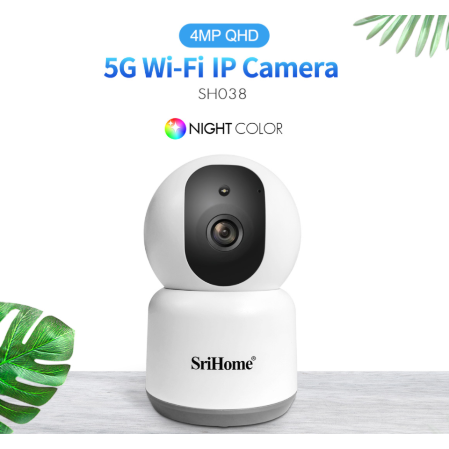 SH038 "Experience High Definition Surveillance with SH038 5GHz and 2.4GHz Wifi IP Camera  Wireless, ONVIF, P2P, SD and Audio"