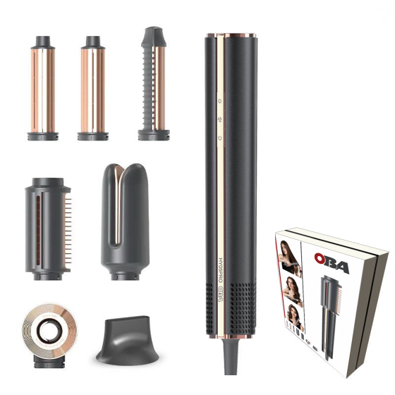 [7-in-1] High-Speed Hair Dryer & Air Styler [110000 RPM], Air Brush for Curly, Volumizing, Smoothing Hair, Ionic