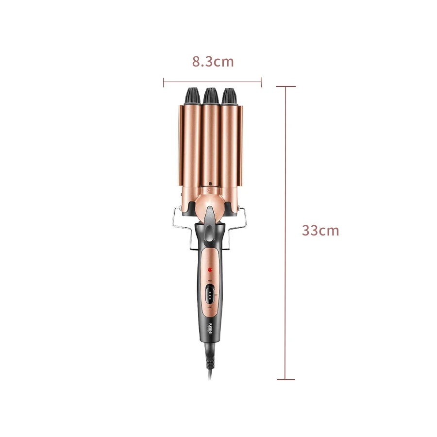 KM-AR1010 Professional Curling Iron | Titanium Ceramic 90W | Curls & Waves for Wet/Dry Hair