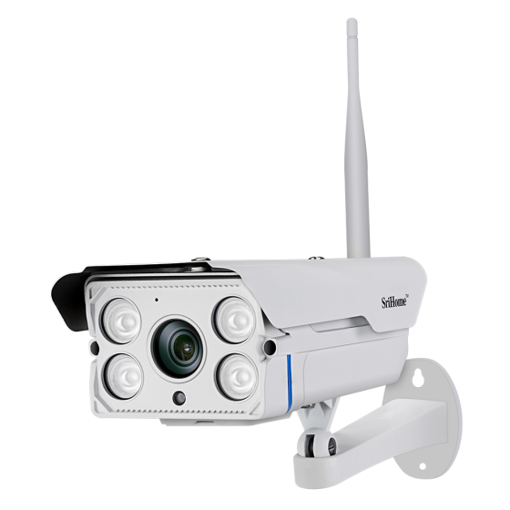 "Telecamera WiFi SH027: IP camera wireless, 3.0 Megapixel HD, IR Cut, ONVIF, P2P, supporto SD e audio in/out"