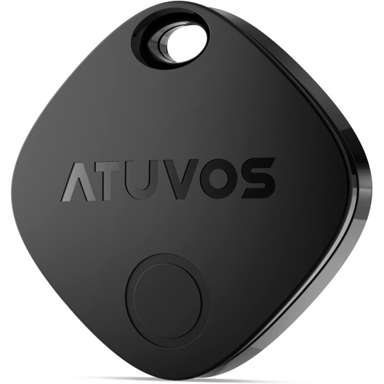 ATUVOS Air Tag Smart Tracker 1 pezzi Nero, Bluetooth Localizzatore Compatibile con Apple Dov'è , Trova oggetti chiavi bagagli