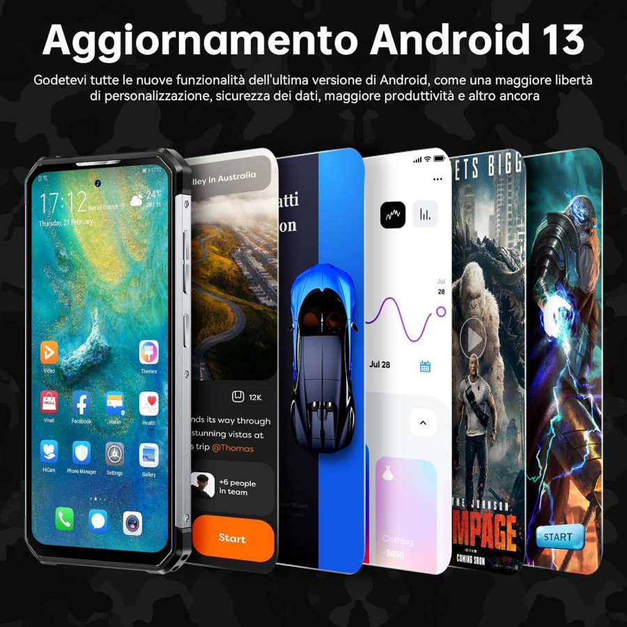 copy of Oukitel WP27 8500mAh IP68 IP69K Global Bands Rugged Smartphone (12+256GB NFC)