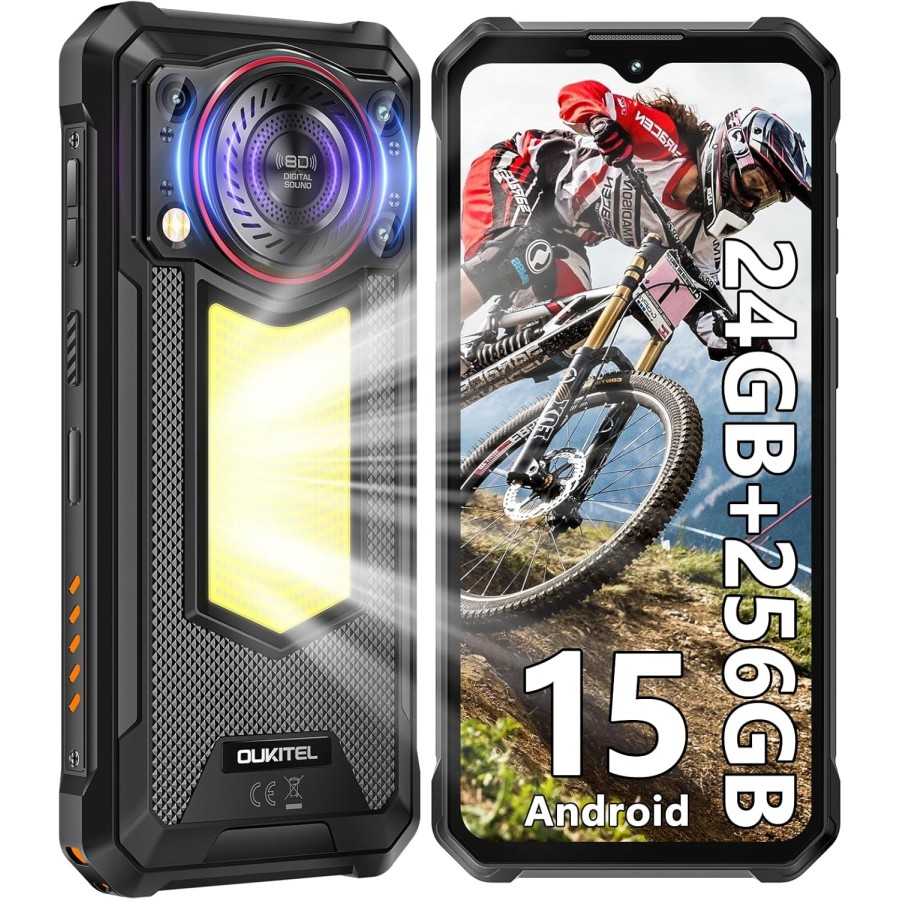 Oukitel WP53 Pro 4G Rugged Phone 6.52'' FHD+ Display 11000mAh Big Battery 50MP Camera Android 15(8GB+512GB NFC)