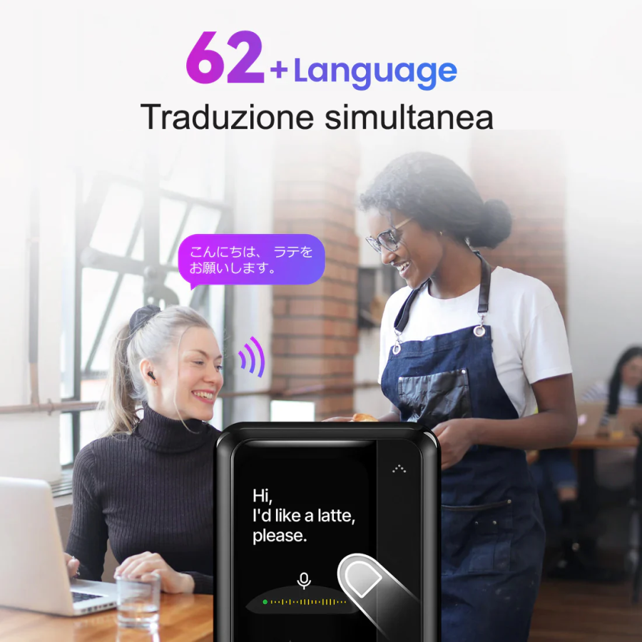 Auricolari cuffie TWS AI Smartphone Ikko Active Buds: ANC, Traduttore, 4G/WiFi, App Store e 70h di autonomia ikko Italia