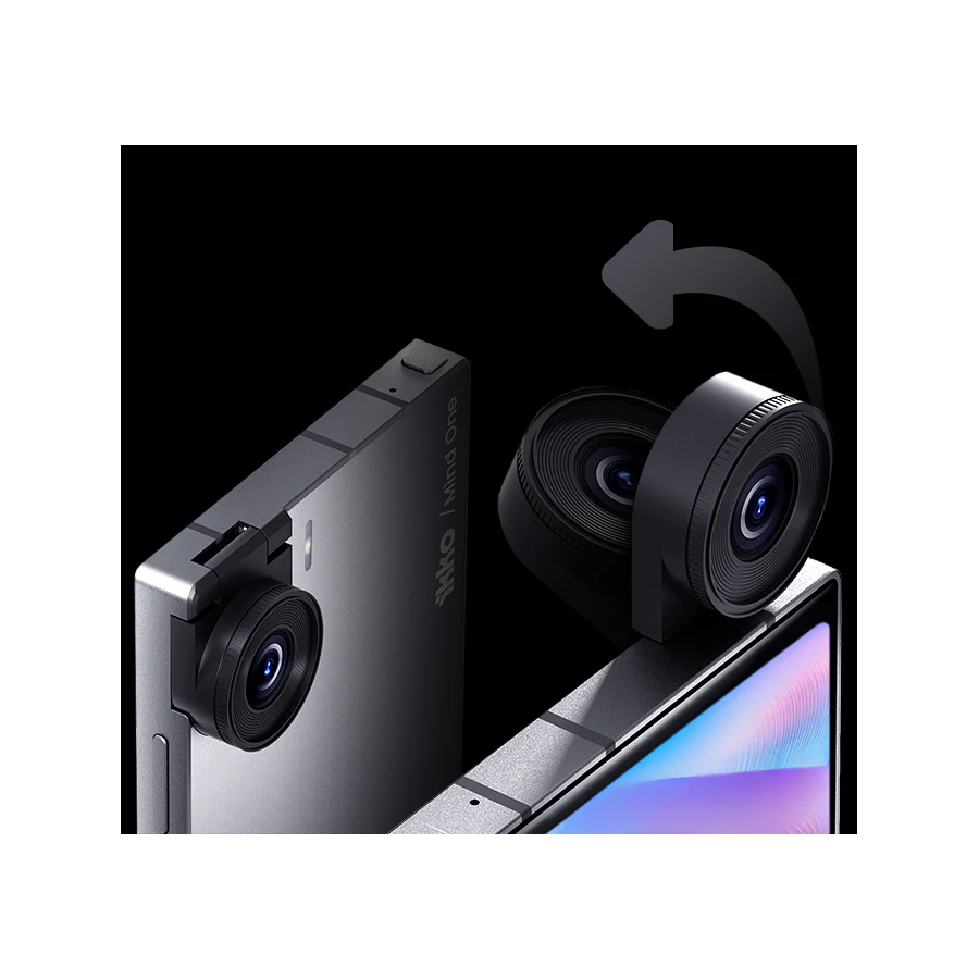 iKKO MindOne Pro AI Phone: Compact 4" AMOLED, Dual OS, Sapphire Glass, 50MP Flip Camera, Free Global Internet. PINK