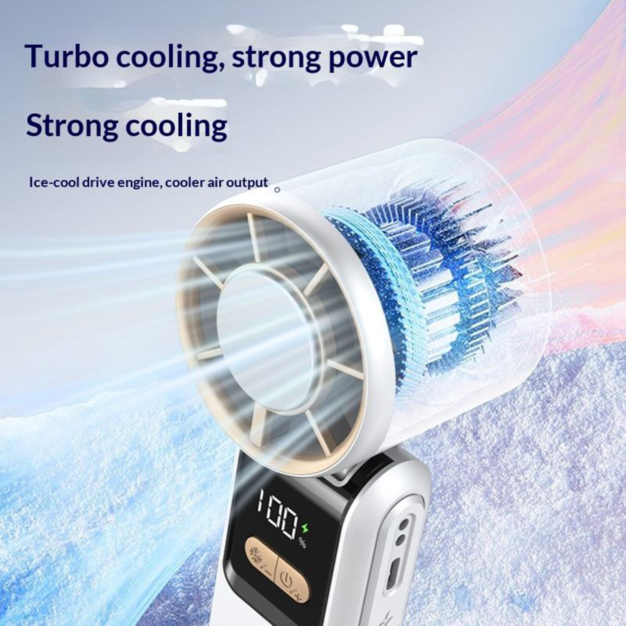 Ventilatore Portatile Refrigerante USB-C con Piastra Fredda e Display LED | Raffreddamento Istantaneo OBA Freesco