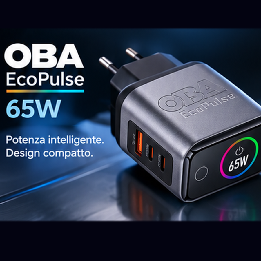 OBA EcoPulse 65W: The High-Efficiency Multi-Port GaN Fast Charger