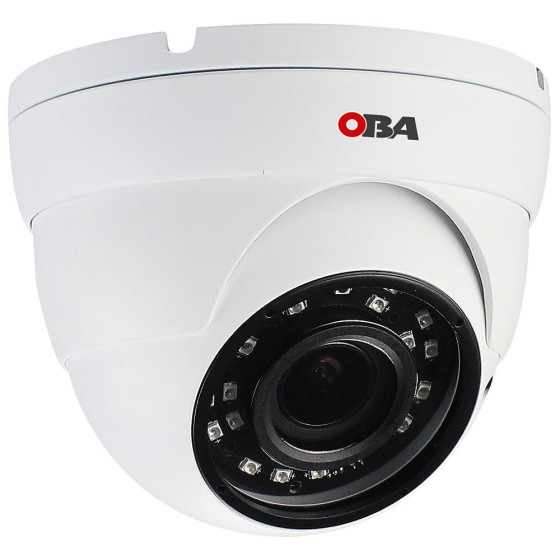 Telecamera 4K IP Oba-Lite801P con audio, autofocus e zoom: immagini ad alta definizione grazie alla tecnologia PoE.