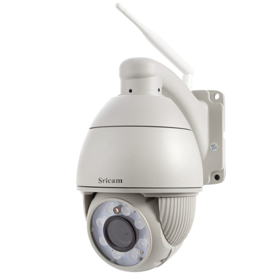 SriHome's SP008-S QHD 5MP IP Camera - Wifi 5G, Motorized, SD Support up to 128GB, Built-in Mic, and Color Night Vision"