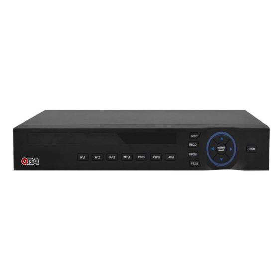 DVR 5 MP Turbo HD "Registratore videosorveglianza Hybrid NVR 4K OBA-AHD-8608NA 8ch con tecnologia IP per la massima sicurezza"