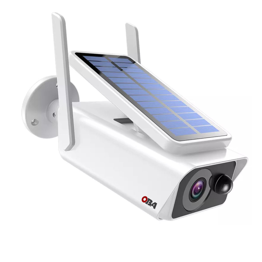 Oba-SL03-X telecamera con pannello solare 3 megapixel APP OBA Lite Audio SD card