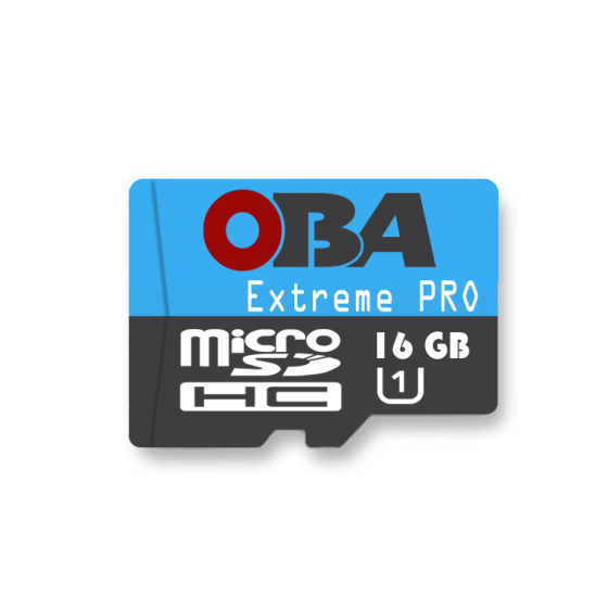 "High-Performance OBA Ultra Pro MicroSDHC 16GB with Class 10 Speed for HD Video Recording "
