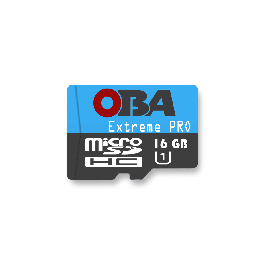 "High-Performance OBA Ultra Pro MicroSDHC 16GB with Class 10 Speed for HD Video Recording "