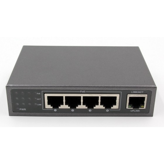 Switch PoE Gigabit a 5 porte OBA: alimentazione e connettività avanzate per reti di piccole e medie dimensioni.