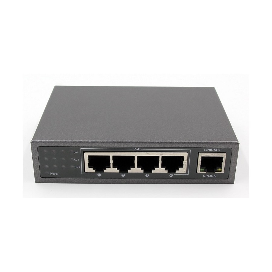 Switch PoE Gigabit a 5 porte OBA: alimentazione e connettività avanzate per reti di piccole e medie dimensioni.