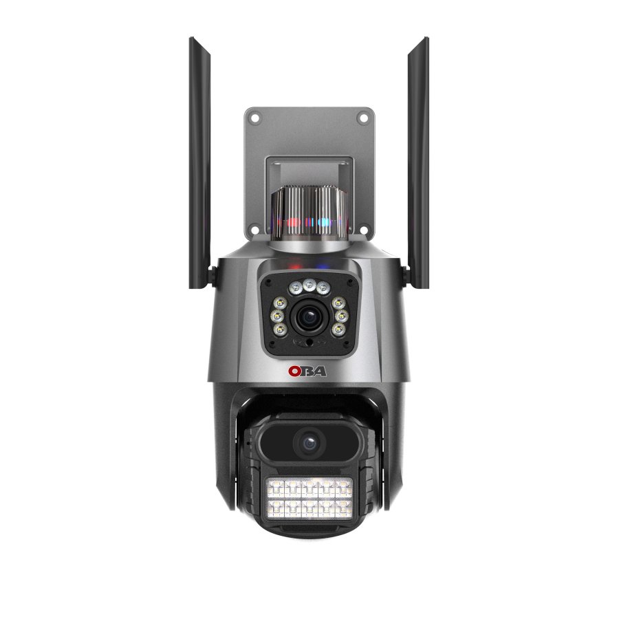 OBA-PT-R50 Telecamera multi-obiettivo WiFi con dual lente, audio bidirezionale e autotracking - Dual 4MP IP per la massima sicur