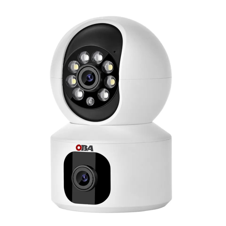 OBA-PT-R10 "WiFi Dual 4MP Camera with Two-Way Audio and Autotracking for Maximum Security: Multi-Objective"