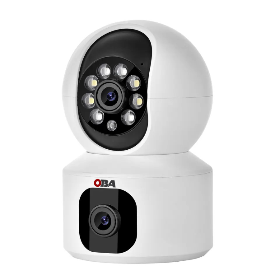 OBA-PT-R10 Telecamera WiFi Dual 4MP con Audio Bidirezionale e Autotracking: Multi-Obiettivo con Doppia Lente per la Massima Sicu