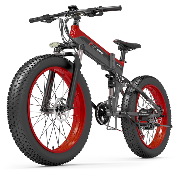 E-Bike OBA-BikeT1, bicicletta Off-road 60 km di Autonomia, Fino a 50 km/h, Motore 48V 1000W 18AH, computer con display a colori