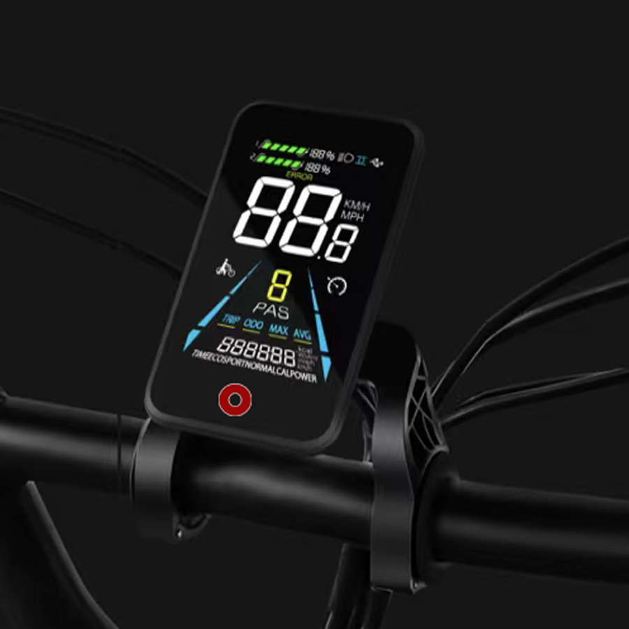 E-Bike OBA-BikeT025, bicicletta Off-road 60 km di Autonomia, Fino a 25 km/h, Motore 48V 250W 15AH, computer con display a colori