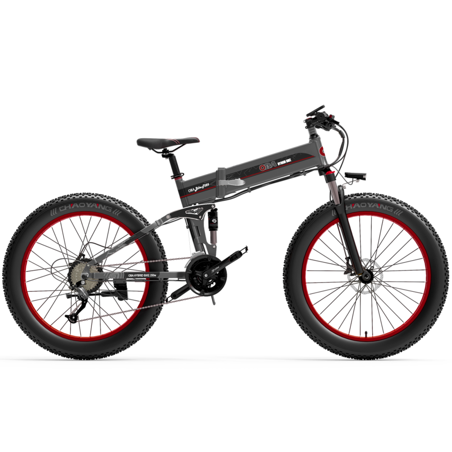 "E-Bike OBA-BikeT1: Off-road bike with 60km range, 50km/h, 48V 1000W,color display computer."