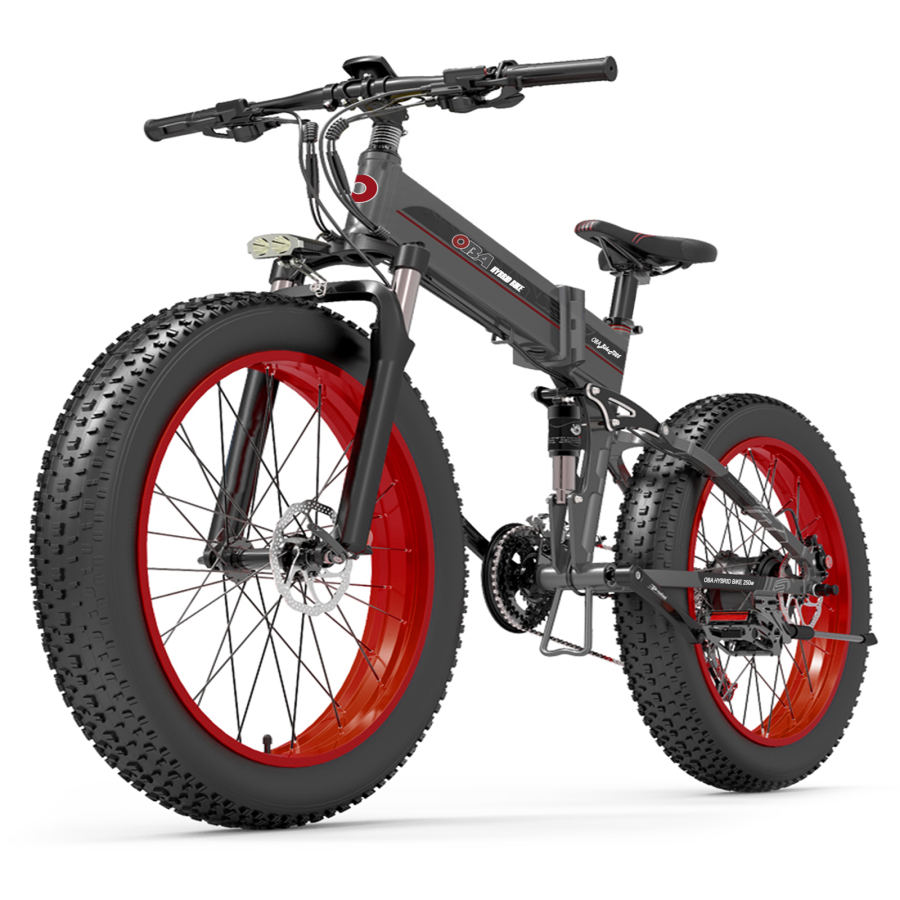 E-Bike OBA-BikeT025, bicicletta Off-road 60 km di Autonomia, Fino