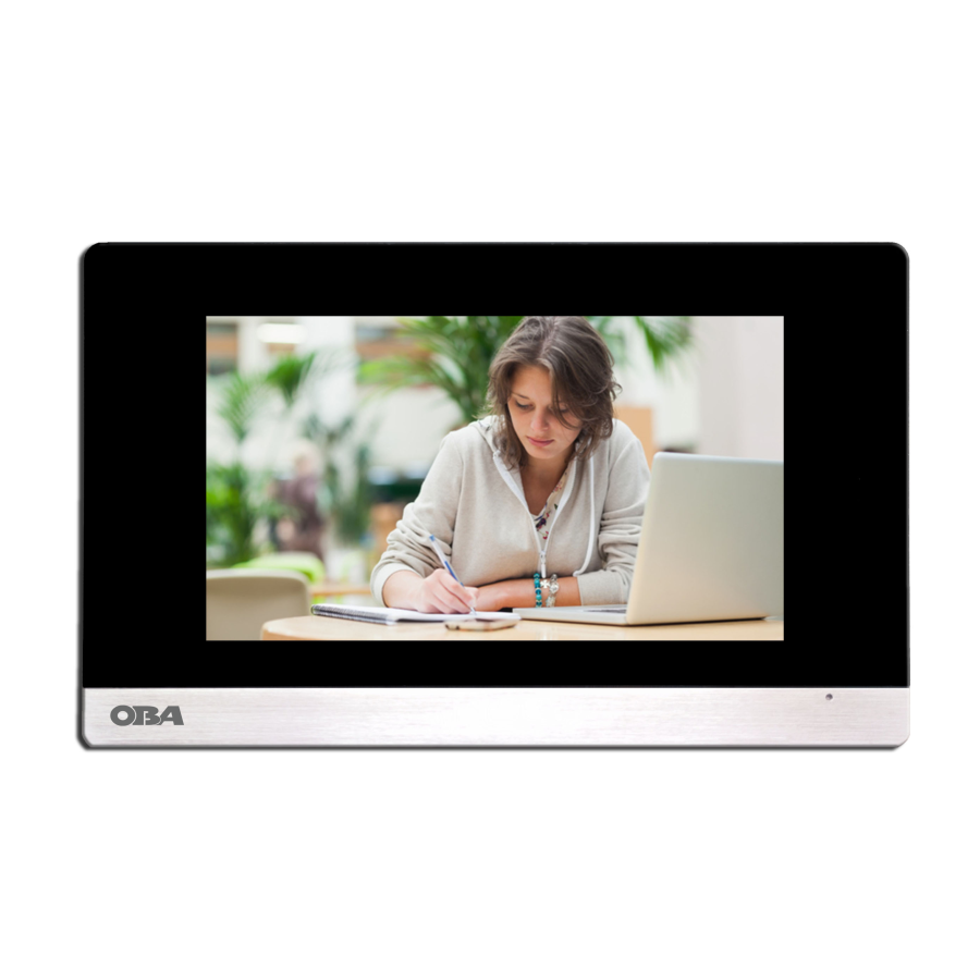 "Secure Your Home  OBA Video Intercom Monitor: Compatible with 4-Wire Intercoms, WiFi, and TUYA APP for Remote Access"