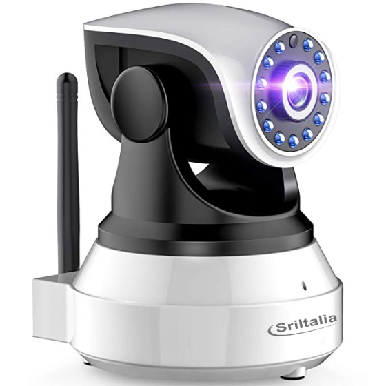 "Protect Your Home with Sricam SP017 Full HD 1080P Wi-Fi Indoor Camera - Motion Sensor, Night Vision, Audio & SD Card Support"