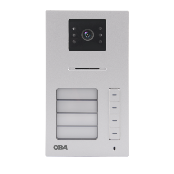 "Videocitofono OBA-MT82S: soluzione a 4 fili e 4 pulsanti compatibile con monitor OBA-MT82S"