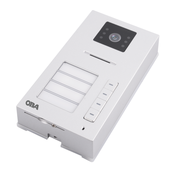 "Videocitofono OBA-MT82S: soluzione a 4 fili e 4 pulsanti compatibile con monitor OBA-MT82S"