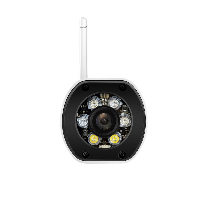 "Telecamera di sorveglianza SriHome Full HD 5MP con H.265, microfono e altoparlante integrati, scheda SD, connessione wifi e sen