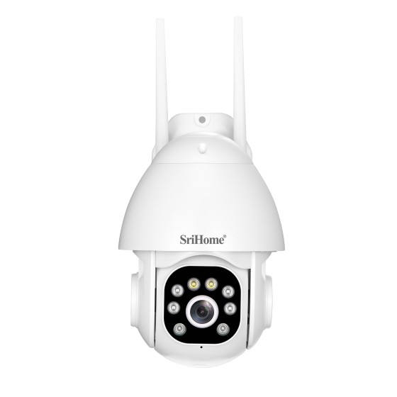 SH039B Srihome Audio: telecamera wifi con sensore 3MP, hotspot AP, scheda SD e sirena allarme integrata.